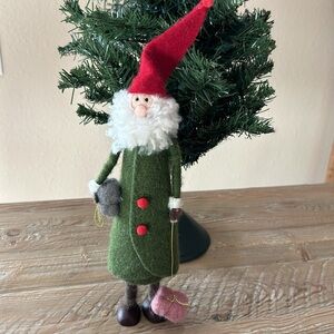 Wool Felt Santa w/Red Hat